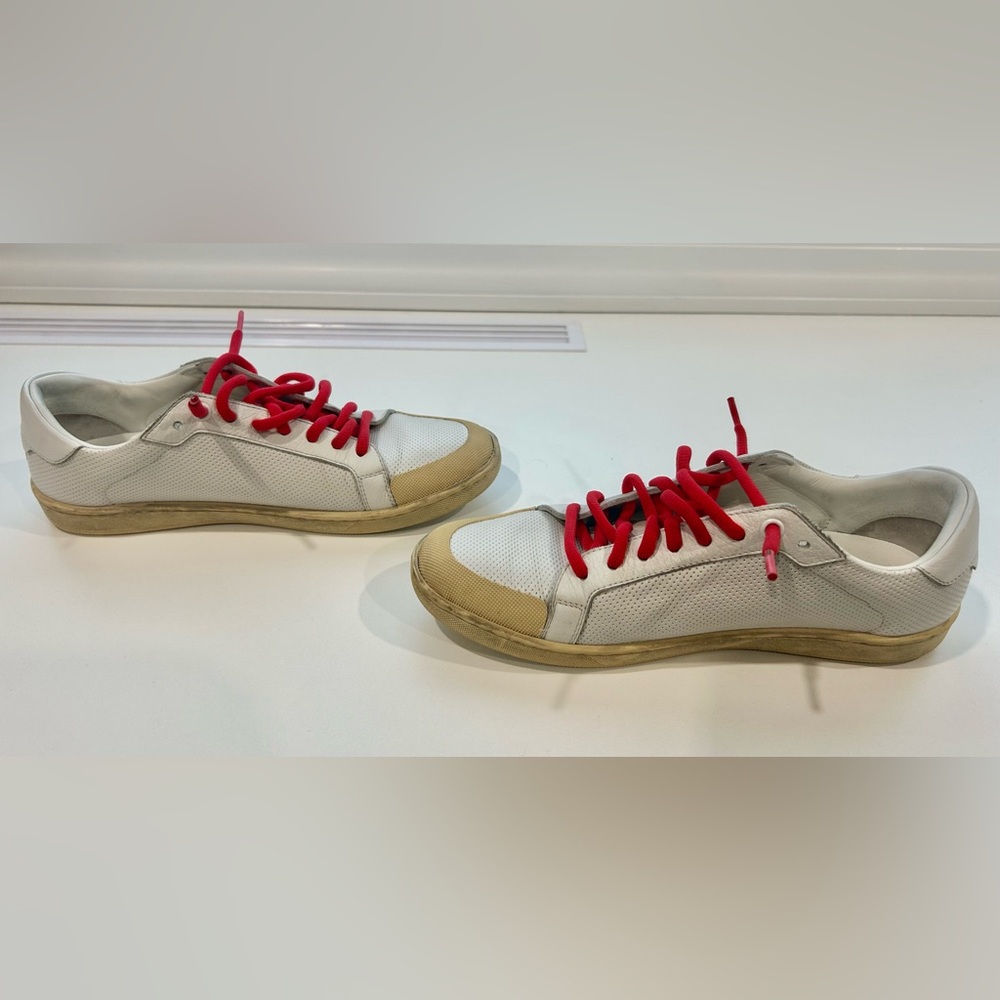 Yves Saint Laurent SL/10 White/Gum perforated Sneakers - Women’s Size 36(US 7)